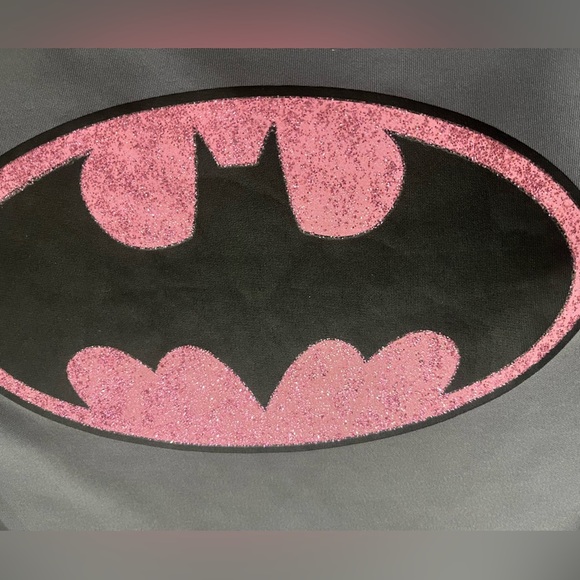 Batman Batgirl Costume Dress‎ Girls Large Gray Black Pink Stretchy Superhero - Picture 6 of 10